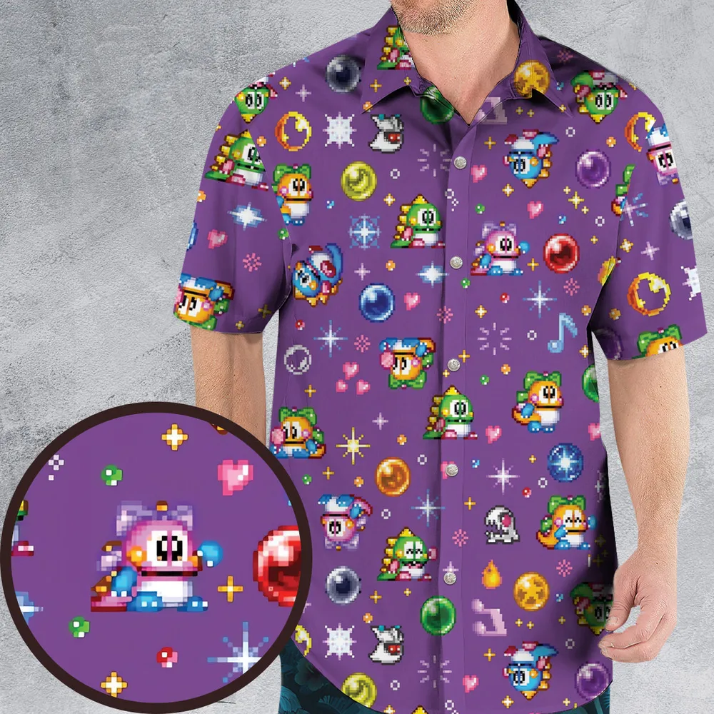 Bubble Bobble Classic Hawaiian Shirt - 1