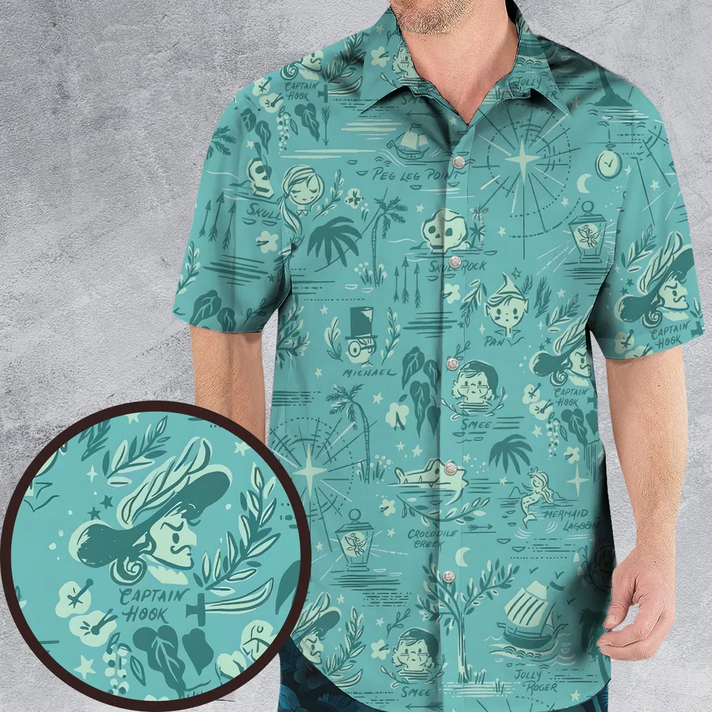 Forever Neverland Peter Pan Hawaiian Shirt - 1