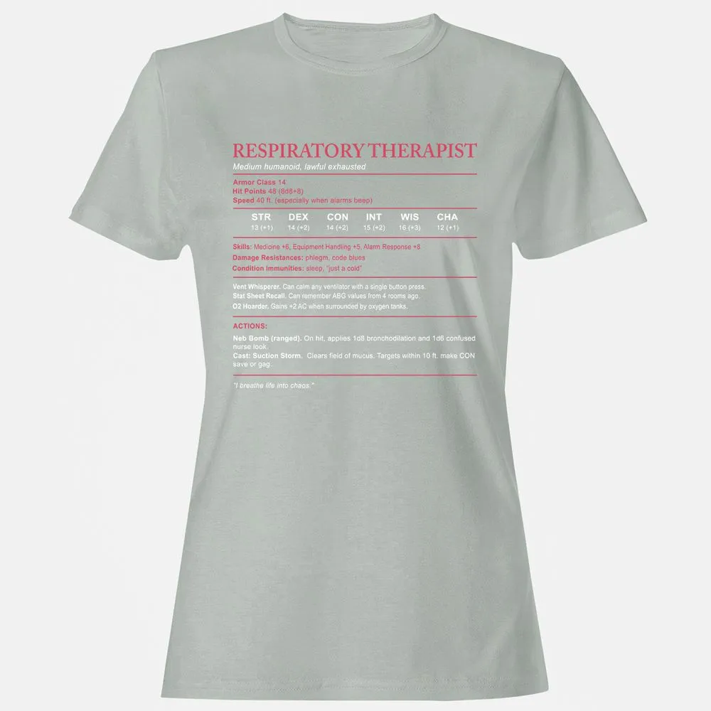 Respiratory Therapist Women's T-Shirt - Ash - 2