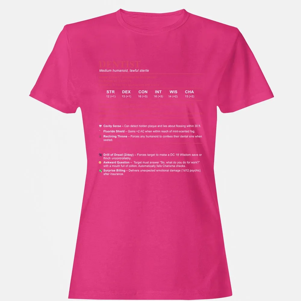 Dentist Stats Women's T-Shirt - Heliconia - 6