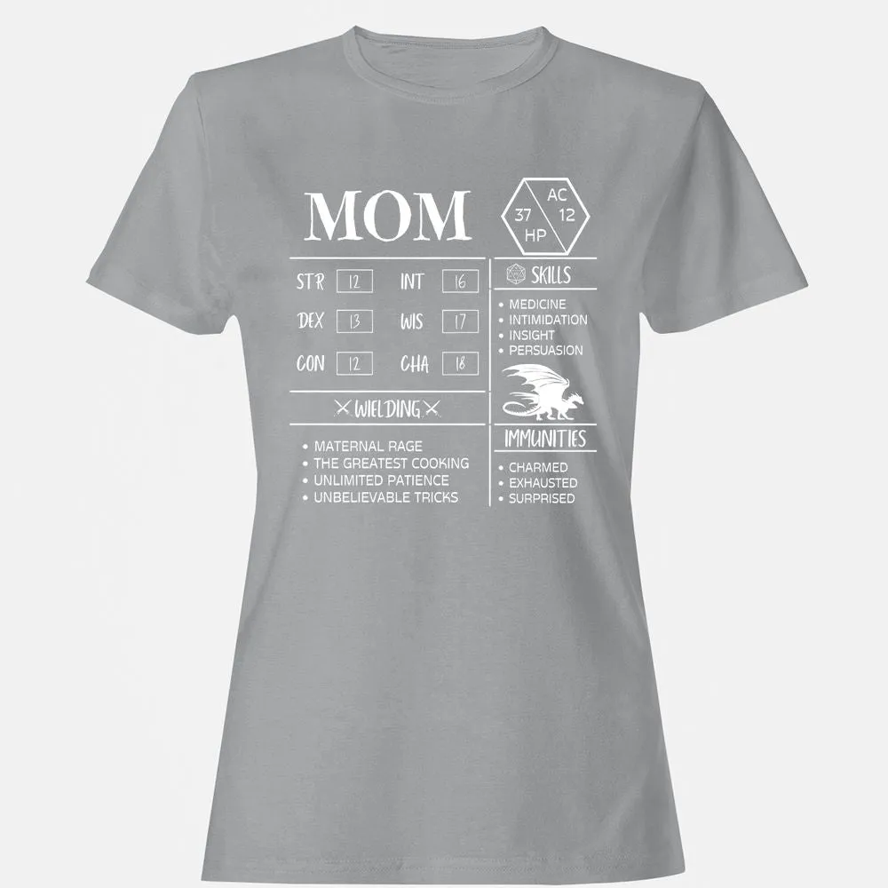 Mom Stats 2 Women's T-Shirt - Sport Grey - 15