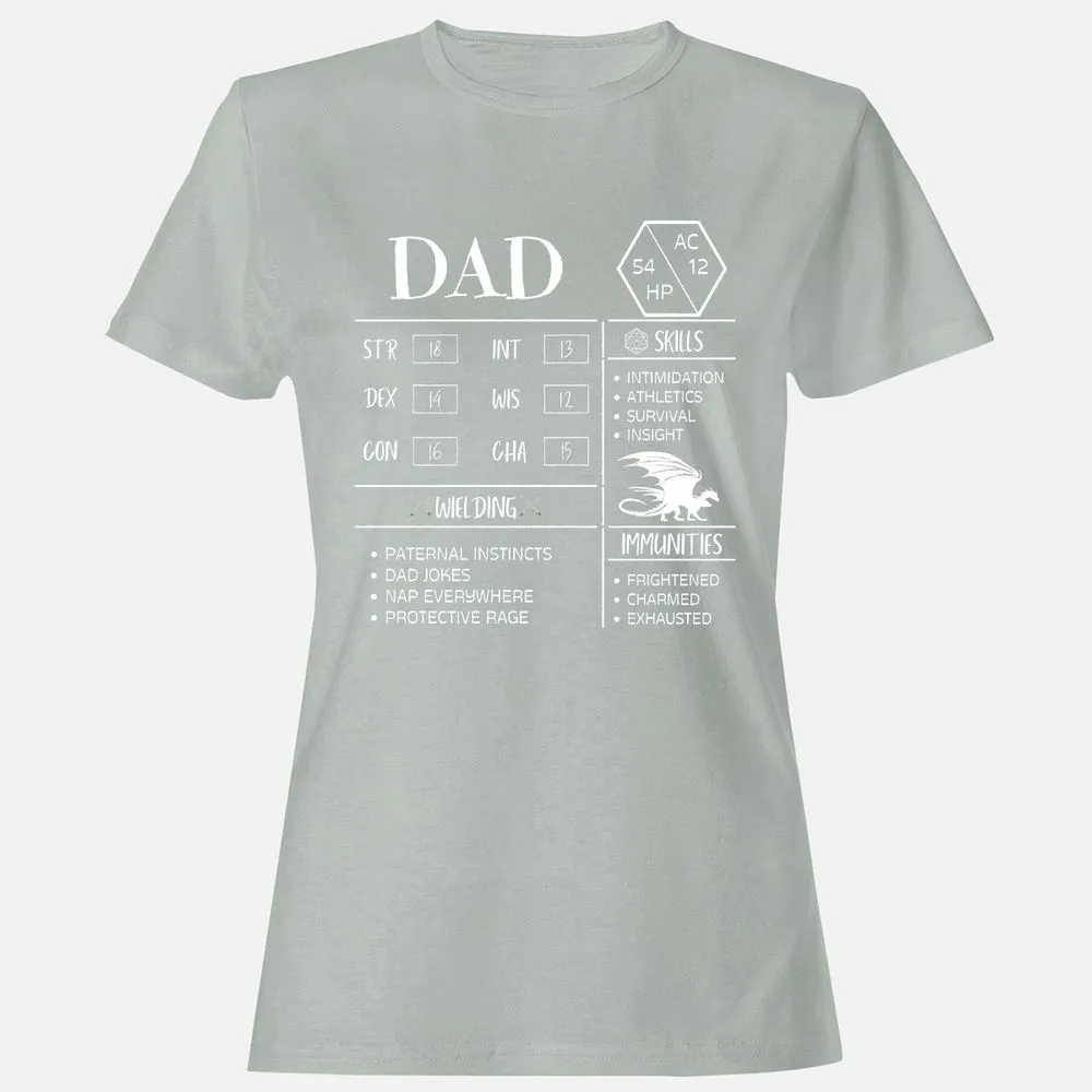 Dad Stats 2 Women's T-Shirt - Ash - 2