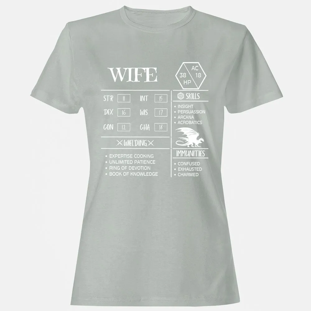 Wife Stats 2 Women's T-Shirt - Ash - 2