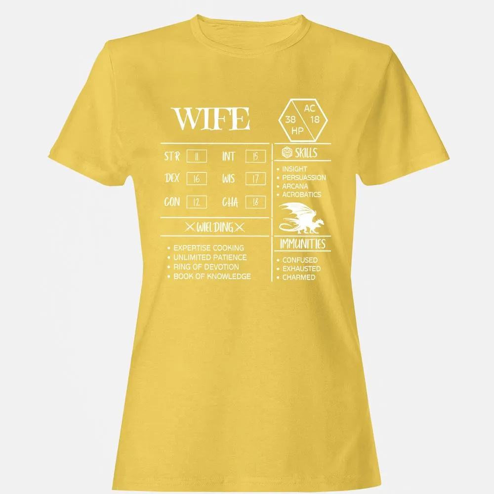 Wife Stats 2 Women's T-Shirt - Daisy - 4