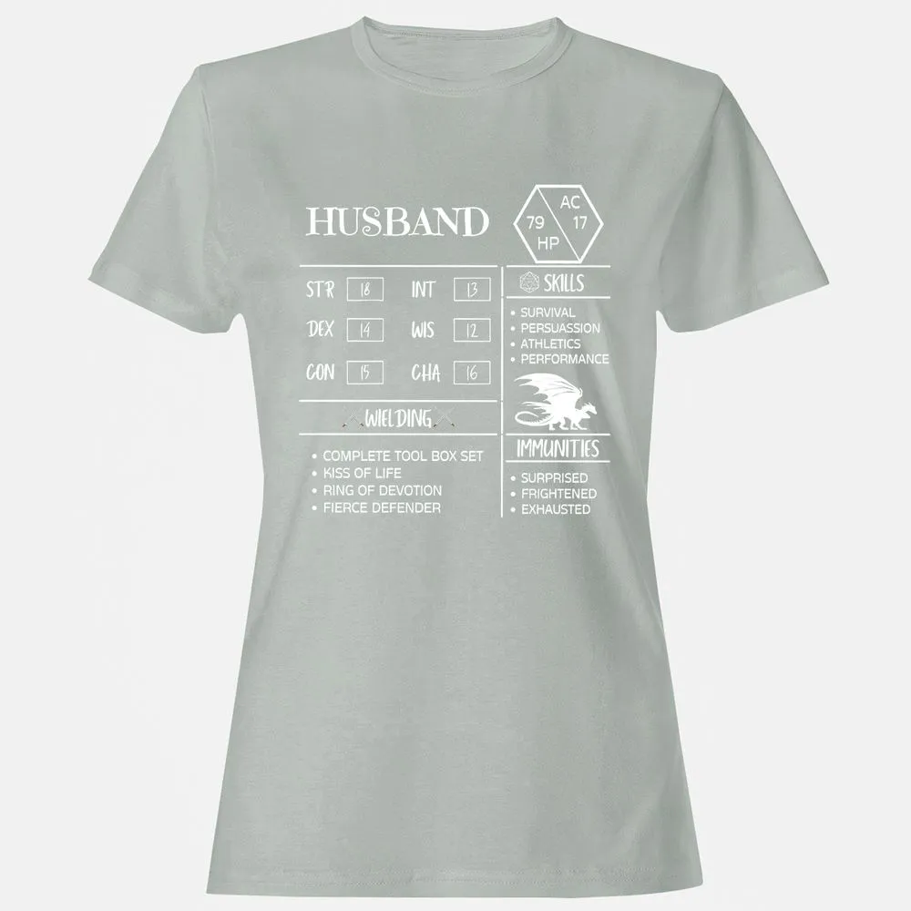 Husband Stats 2 Women's T-Shirt - Ash - 2