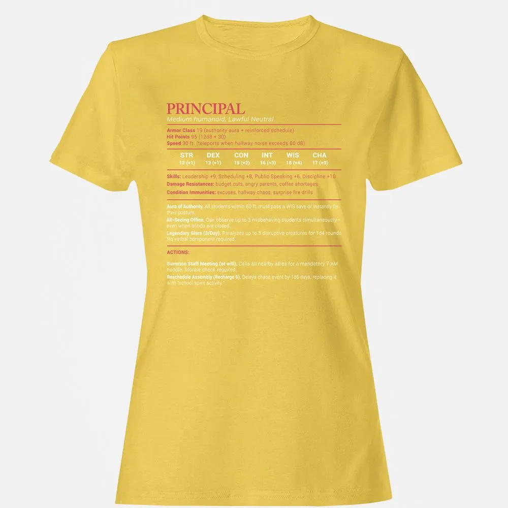 Principal Stats Women's T-Shirt - Daisy - 4