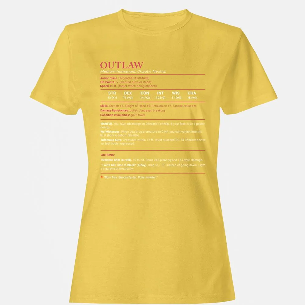 Outlaw Stats Women's T-Shirt - Daisy - 4