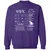 Wife Stats 2 Classic Unisex Sweatshirt - Purple - 6