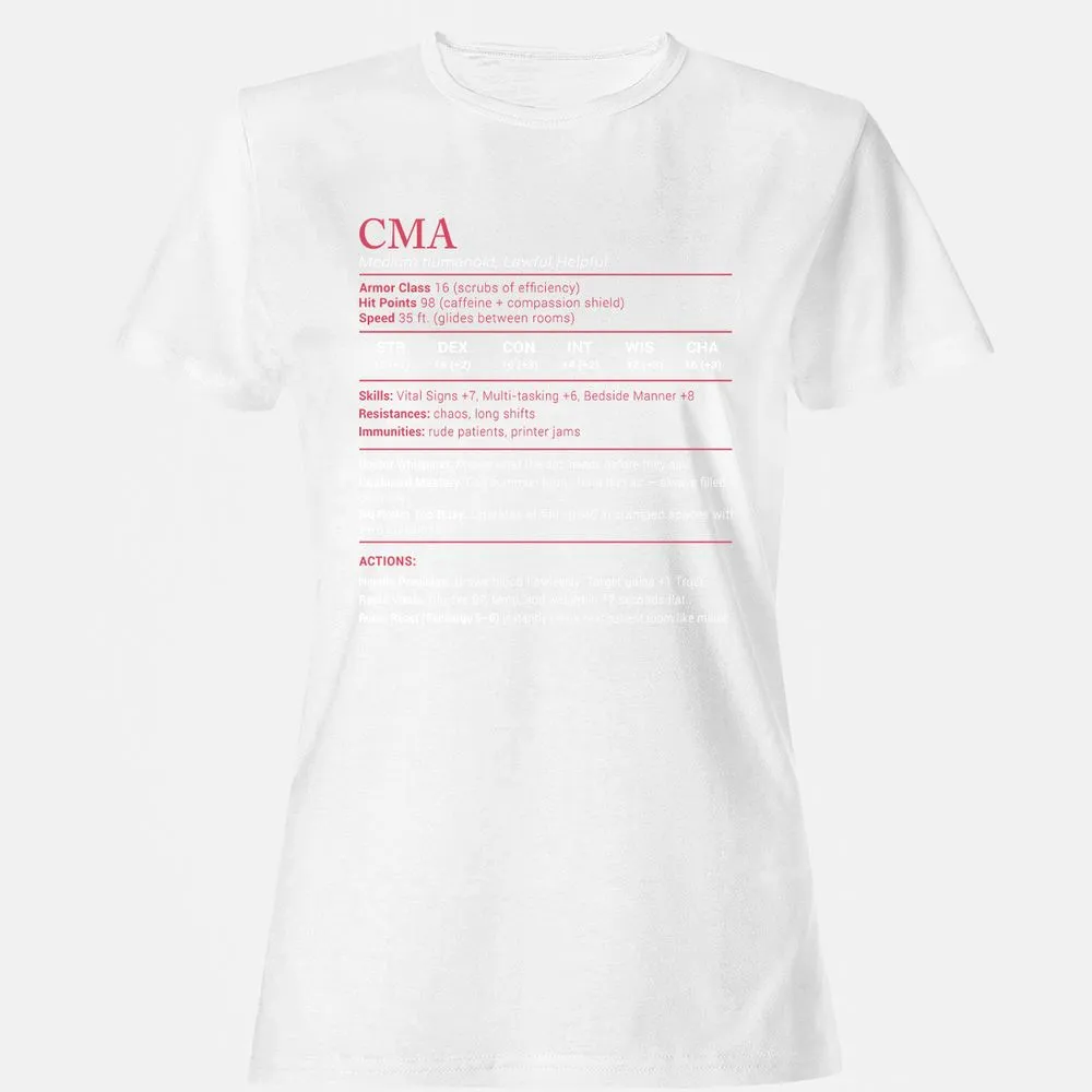 CMA Stats Women's T-Shirt - White - 16