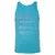 Backpacker Stats Unisex Jersey Tank - Aqua Triblend - 3