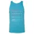 White Hat Stats Unisex Jersey Tank - Aqua Triblend - 3