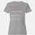 Backpacker Stats Women's T-Shirt - Sport Grey - 15