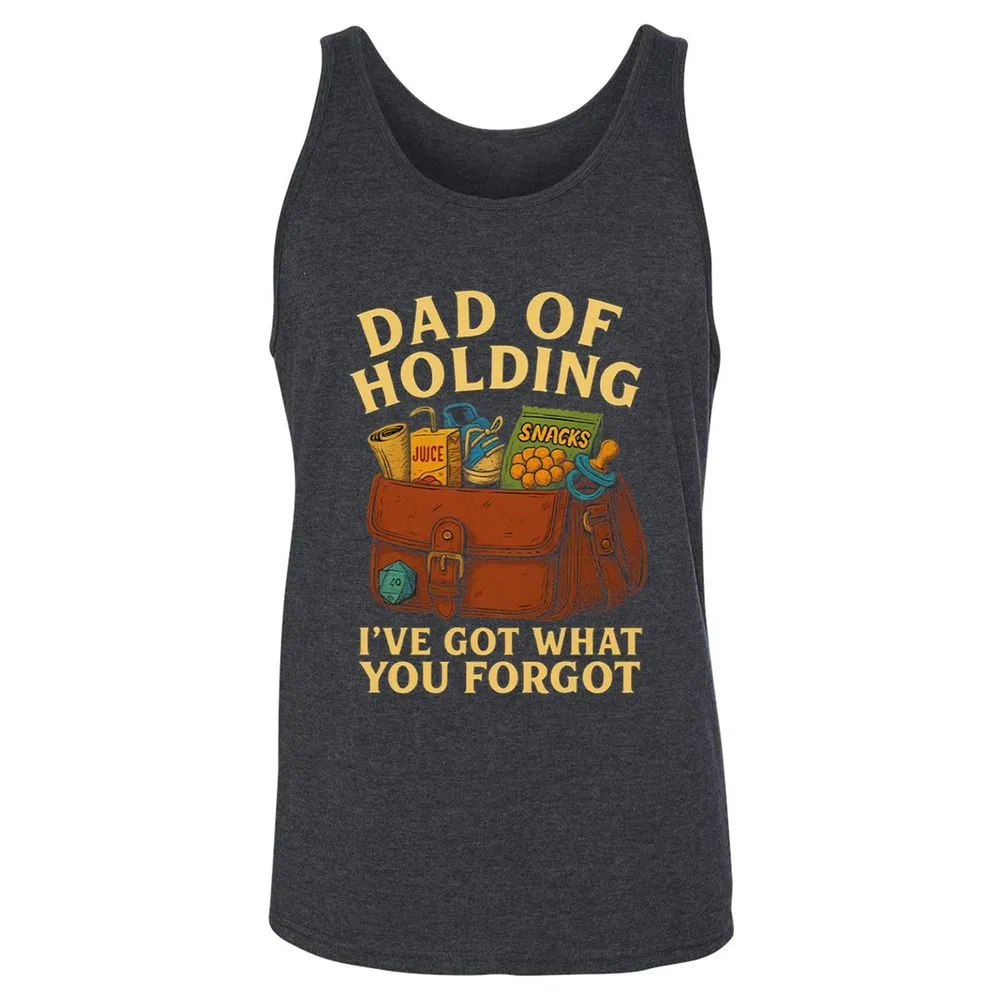 Dad Of Holding Unisex Jersey Tank - Dark Grey Heather - 6