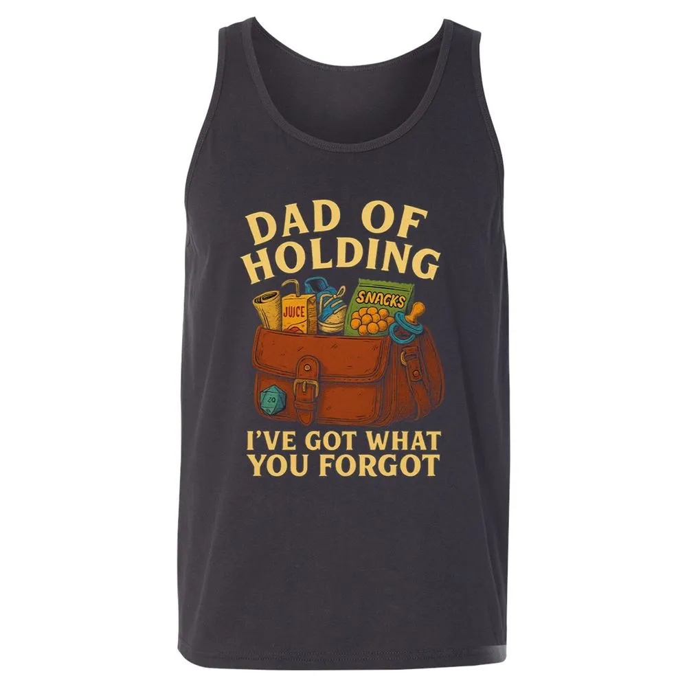 Dad Of Holding Unisex Jersey Tank - Dark Grey - 7