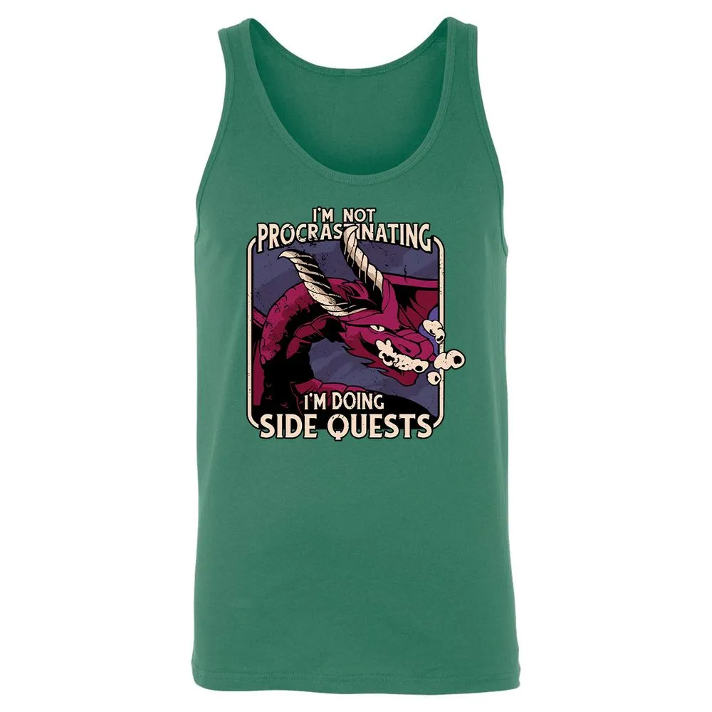 Doing Side Quests Unisex Jersey Tank - Kelly - 9