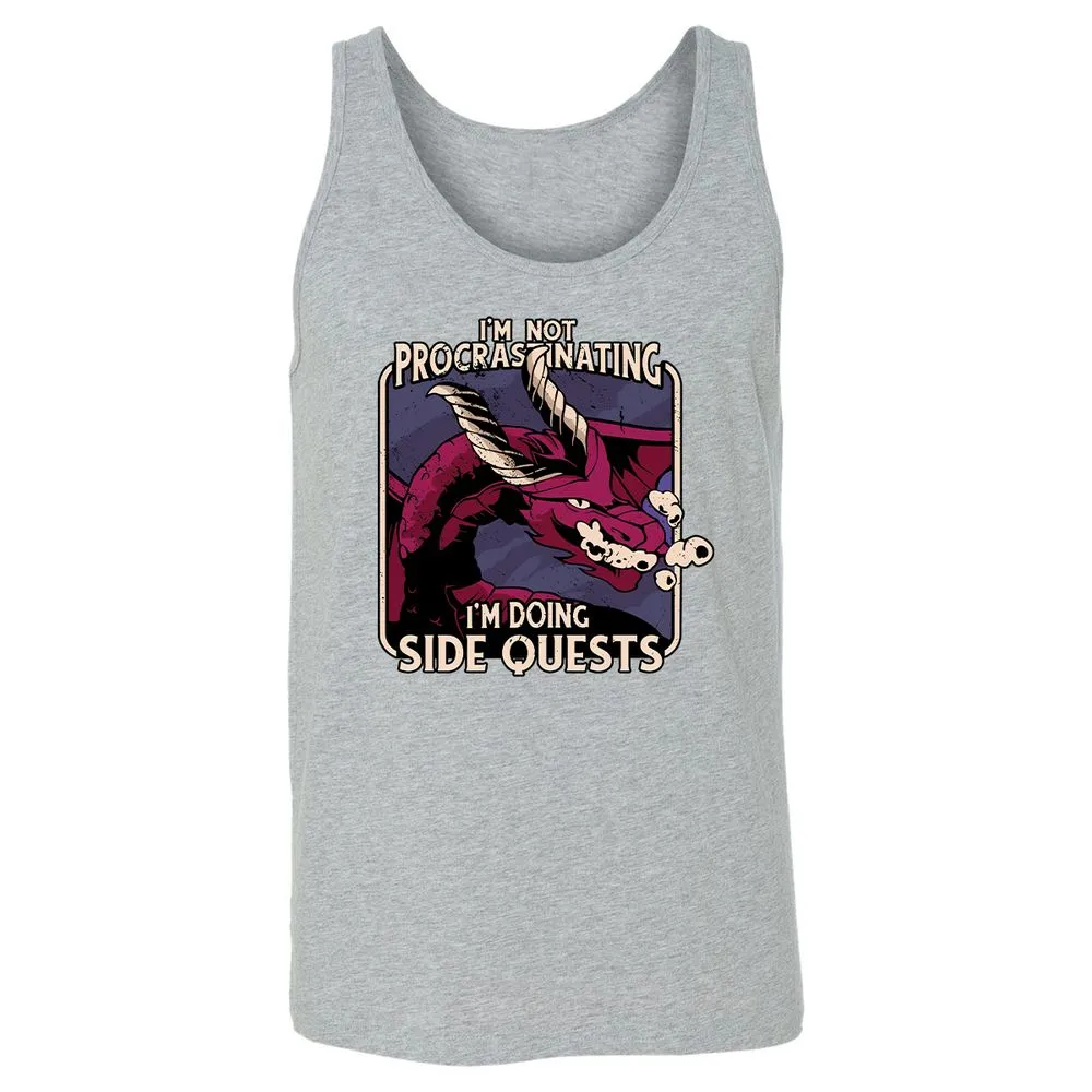 Doing Side Quests Unisex Jersey Tank - Athletic Heather - 4