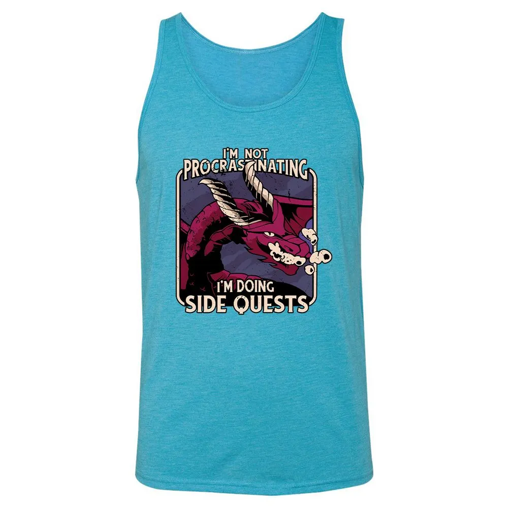 Doing Side Quests Unisex Jersey Tank - Aqua Triblend - 3