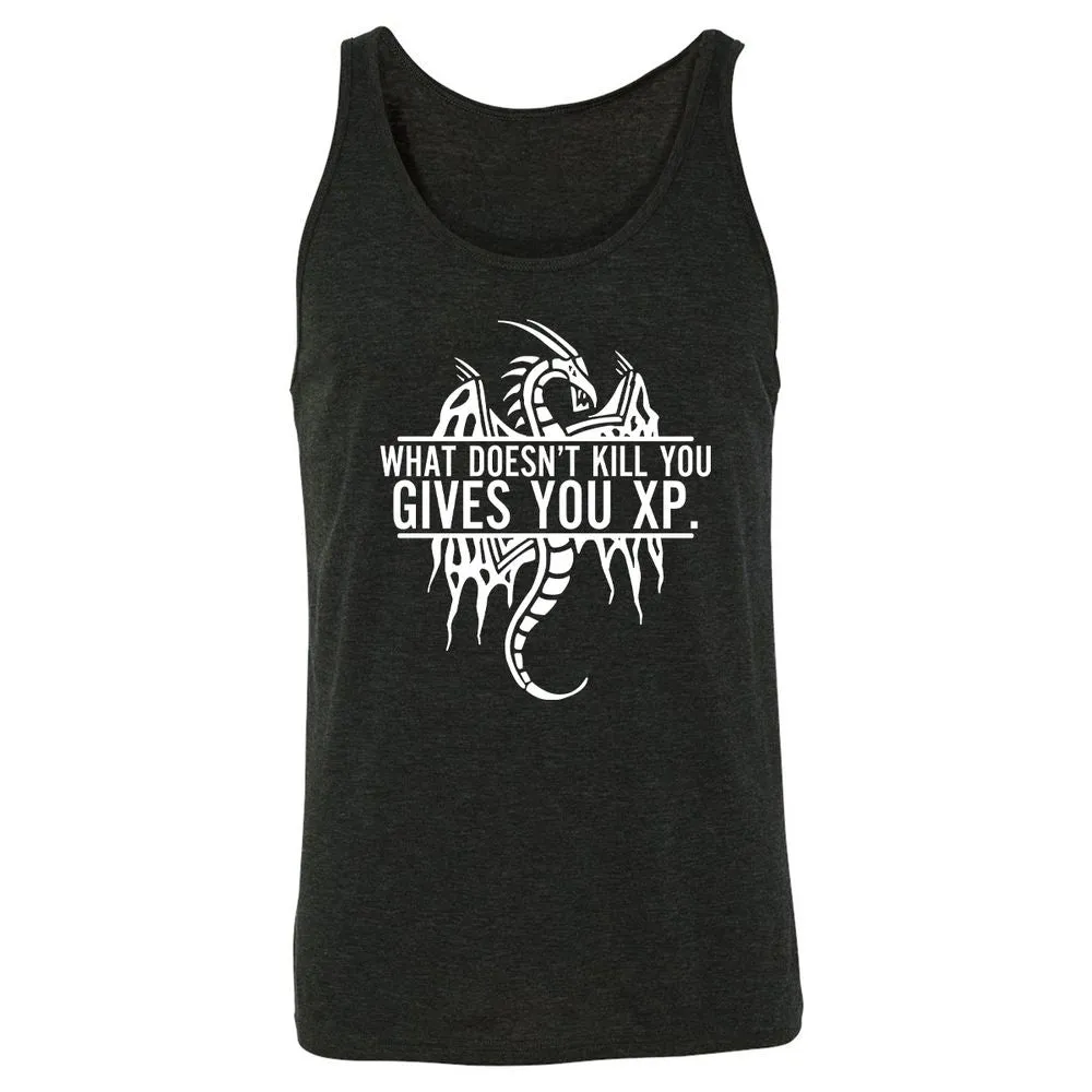 What Doesn't Kill You Unisex Jersey Tank - Charcoal Black Triblend - 5