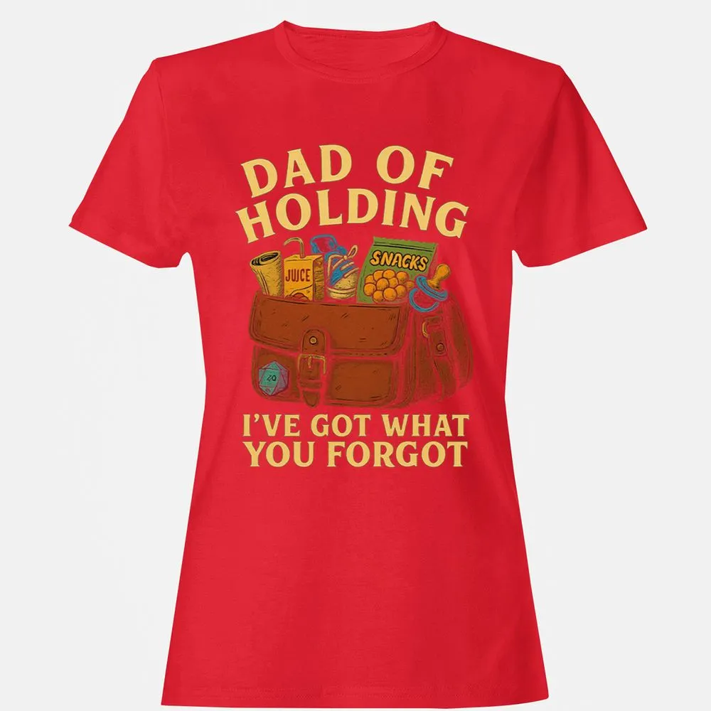 Dad Of Holding Women's T-Shirt - Red - 13
