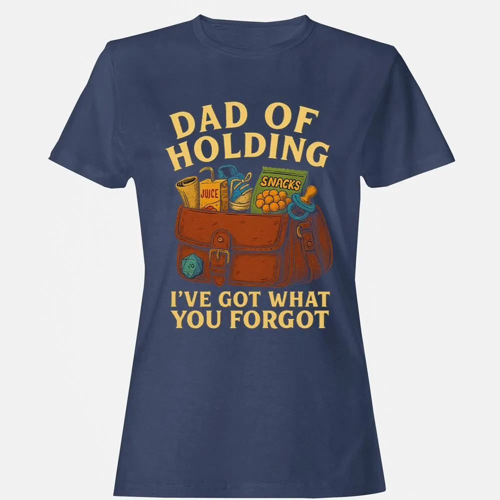 Dad Of Holding Women's T-Shirt - Navy - 10