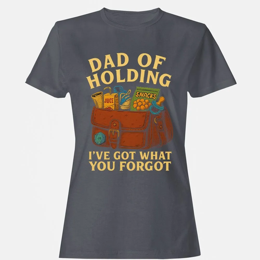Dad Of Holding Women's T-Shirt - Dark Heather - 5