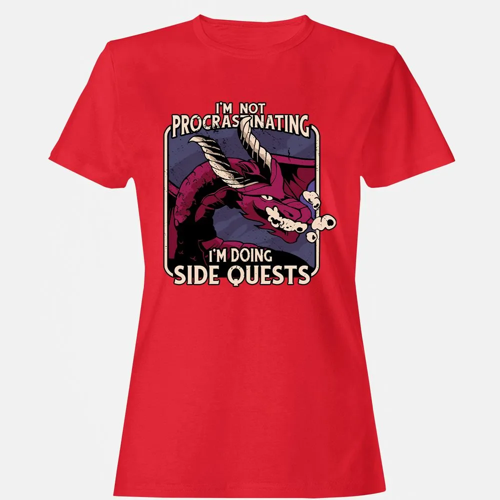 Doing Side Quests Women's T-Shirt - Red - 13