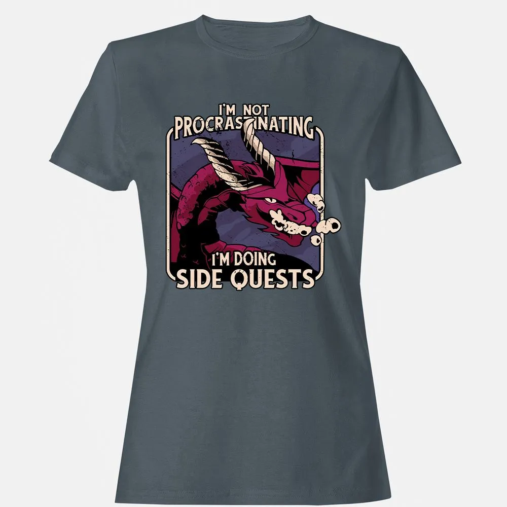 Doing Side Quests Women's T-Shirt - Charcoal - 3