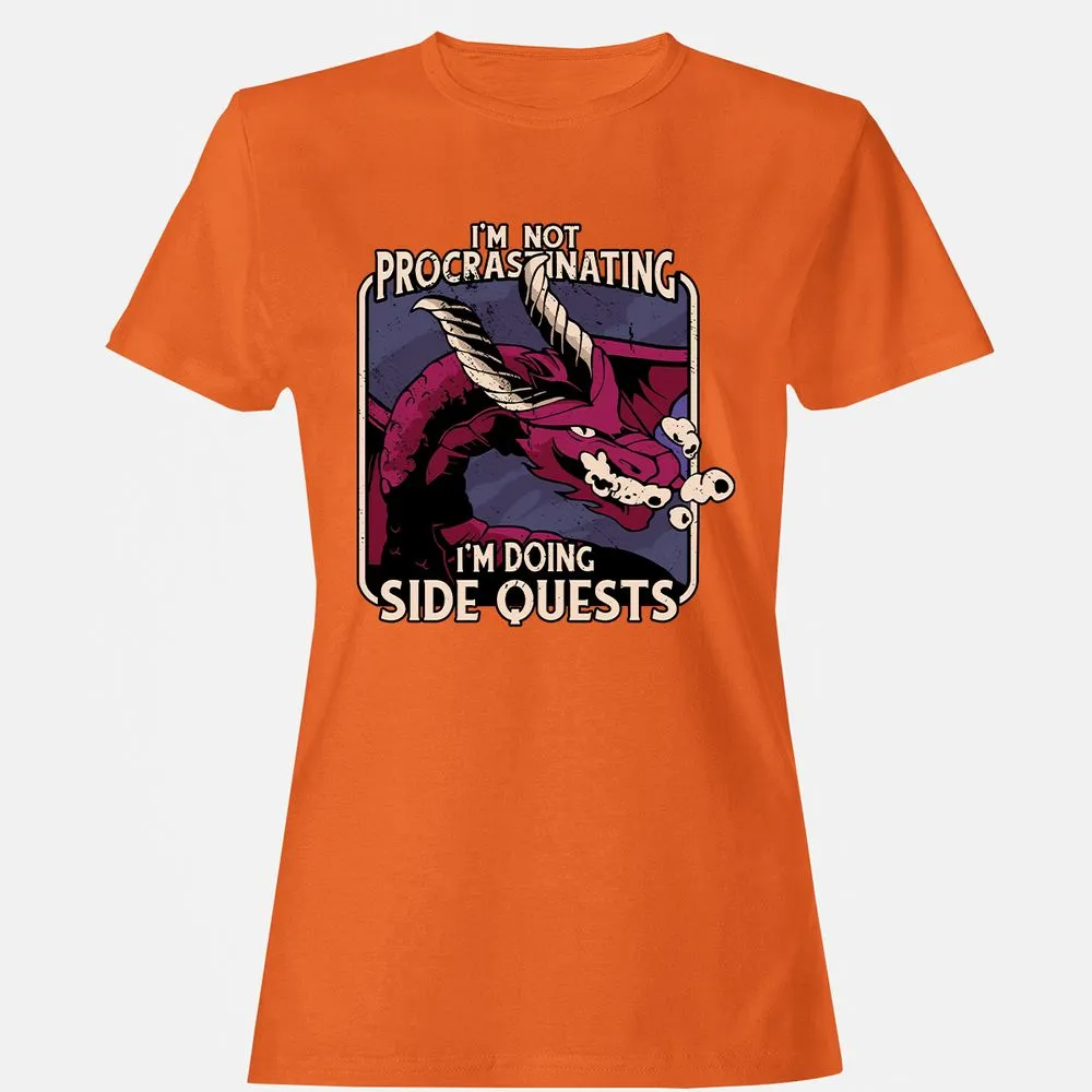 Doing Side Quests Women's T-Shirt - Orange - 11