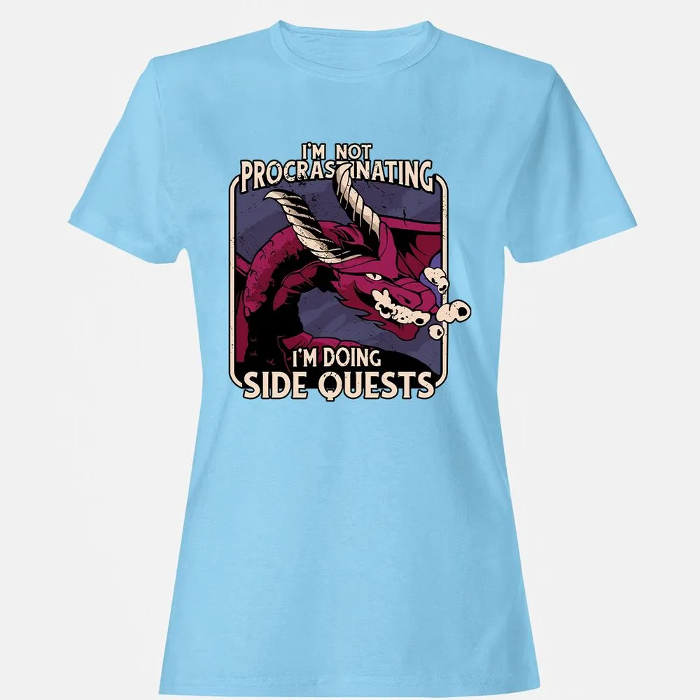 Doing Side Quests Women's T-Shirt - Light Blue - 8