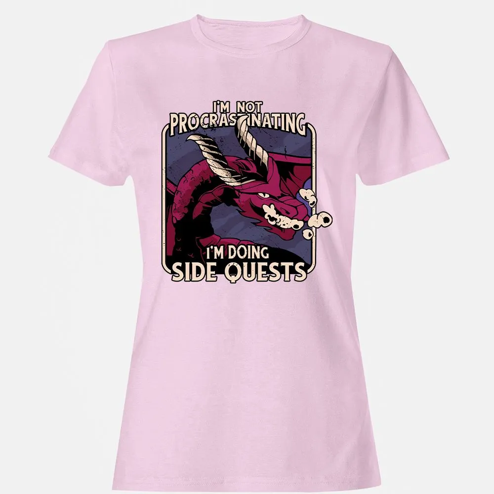 Doing Side Quests Women's T-Shirt - Light Pink - 9
