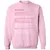 Welder Stats Classic Unisex Sweatshirt - Light Pink - 3