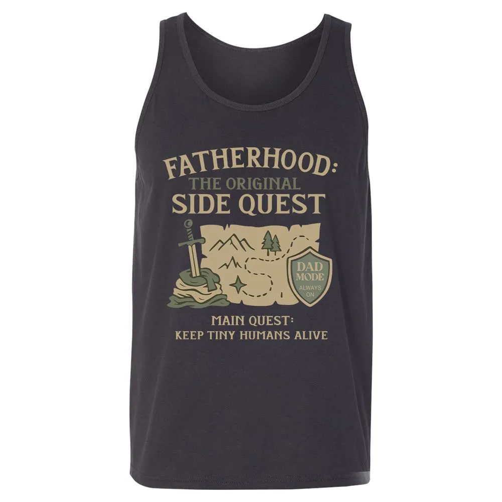 Fatherhood The Original Side Quest Unisex Jersey Tank - Dark Grey - 7