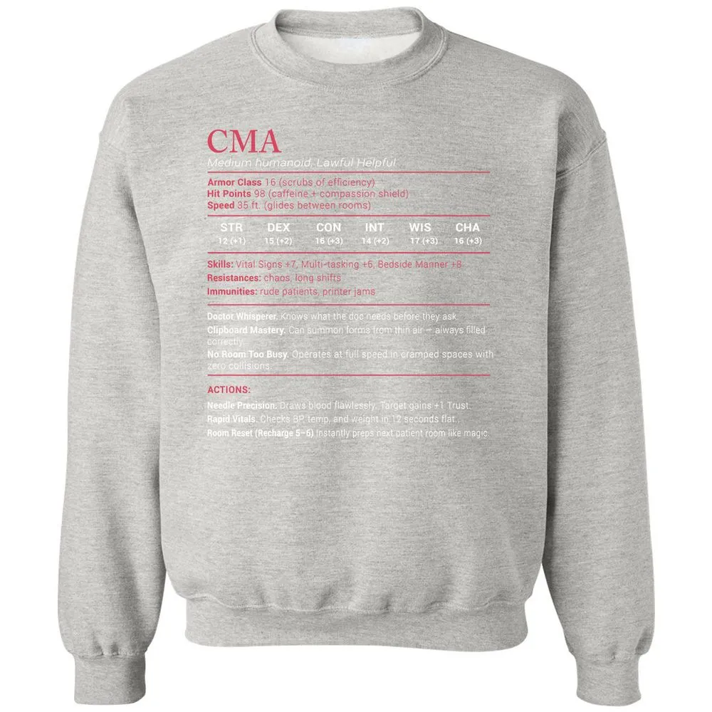 CMA Stats Classic Unisex Sweatshirt - Ash - 8