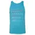 Assistant Professor Stats Unisex Jersey Tank - Aqua Triblend - 3