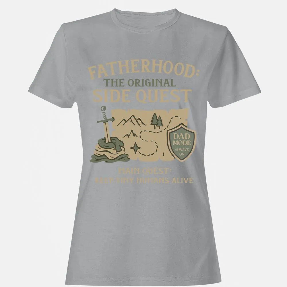 Fatherhood The Original Side Quest Women's T-Shirt - Sport Grey - 15
