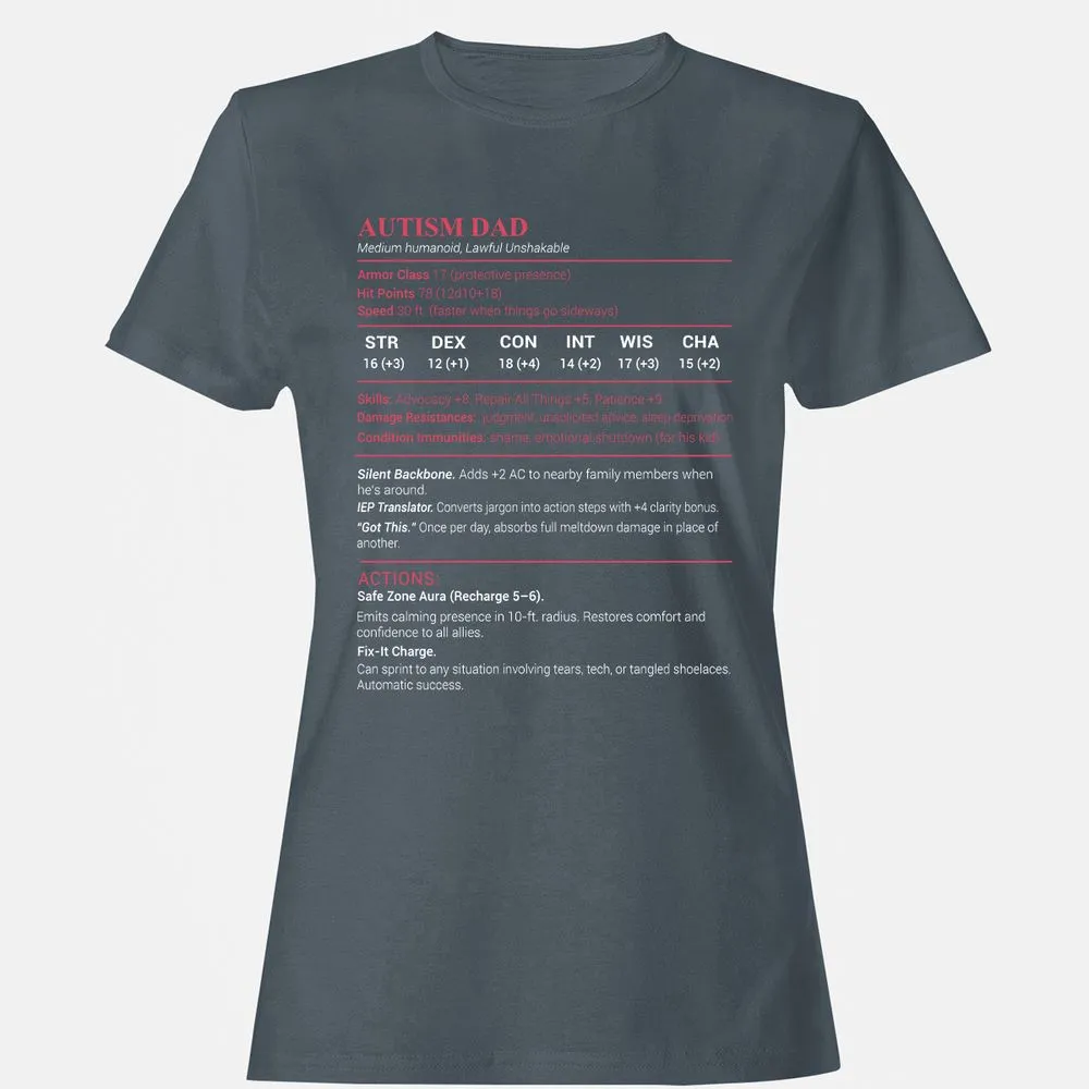 Autism Dad Women's T-Shirt - Charcoal - 3