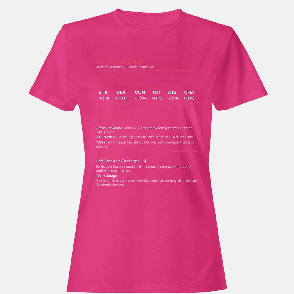 Autism Dad Women's T-Shirt - Heliconia - 6