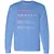 Backpacker Stats Long Sleeve T-Shirt - Carolina Blue - 12