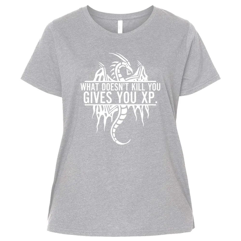 What Doesn't Kill You Ladies Curvy Jersey - Heather - 3