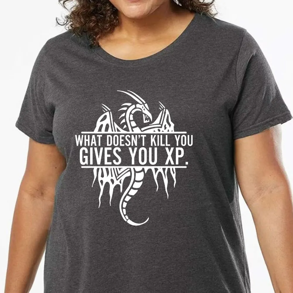 What Doesn't Kill You Ladies Curvy Jersey - model - 0