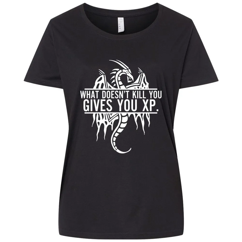 What Doesn't Kill You Ladies Curvy Jersey - Blended Black - 1