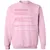 Backpacker Stats Classic Unisex Sweatshirt - Light Pink - 3