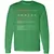 White Hat Stats Long Sleeve T-Shirt - Irish Green - 10