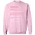White Hat Stats Classic Unisex Sweatshirt - Light Pink - 3