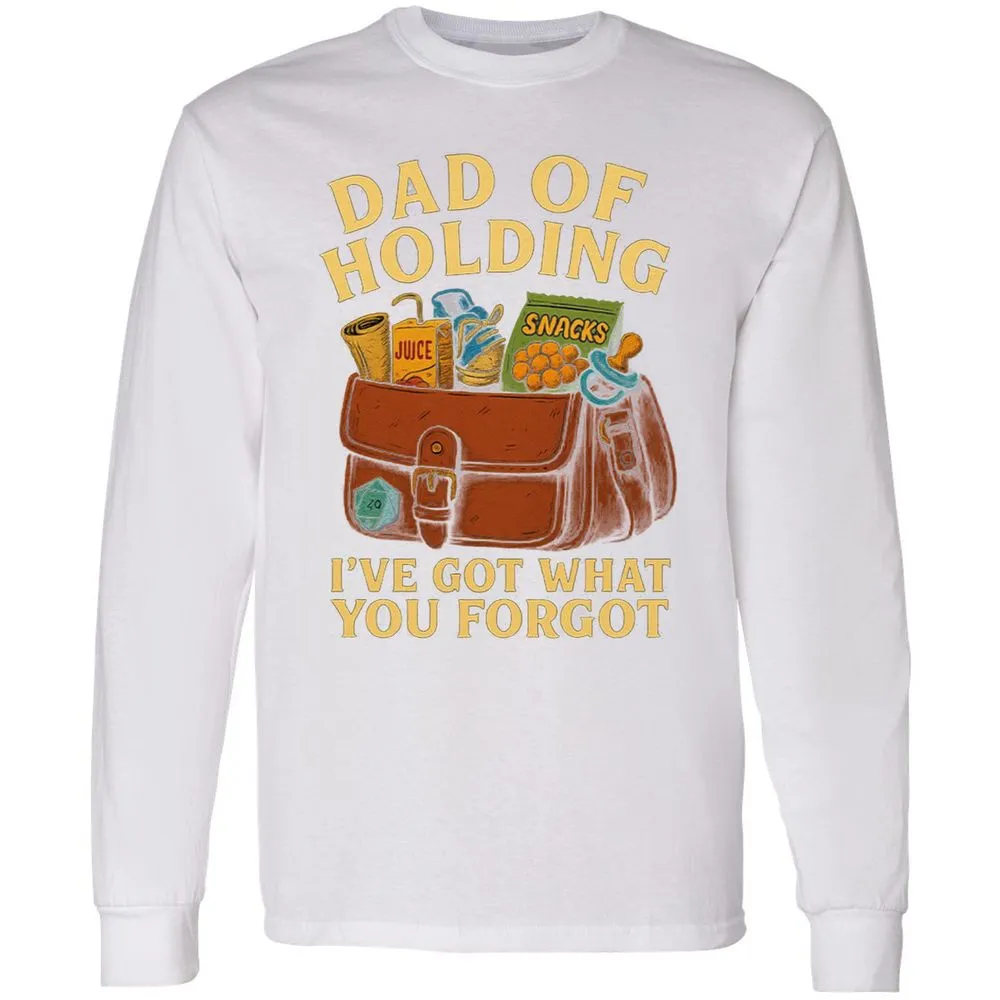 Dad Of Holding Long Sleeve T-Shirt - White - 5