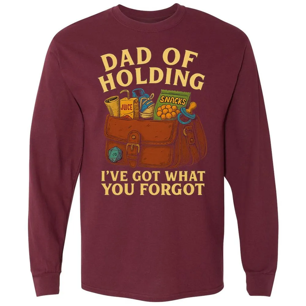 Dad Of Holding Long Sleeve T-Shirt - Maroon - 11