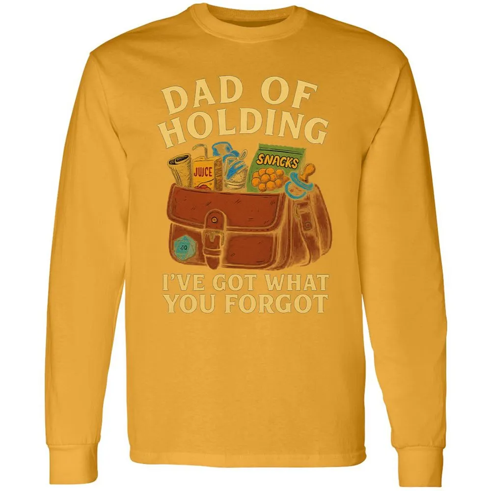 Dad Of Holding Long Sleeve T-Shirt - Gold - 9