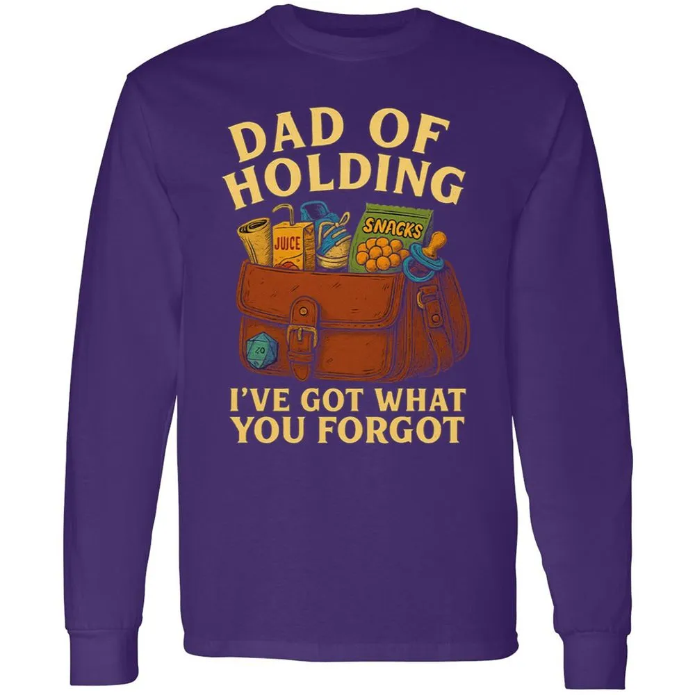 Dad Of Holding Long Sleeve T-Shirt - Purple - 13