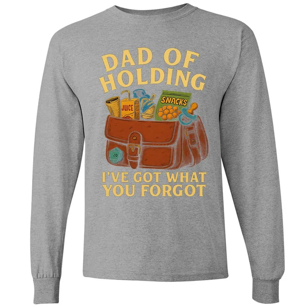 Dad Of Holding Long Sleeve T-Shirt - Graphite Heather - 6