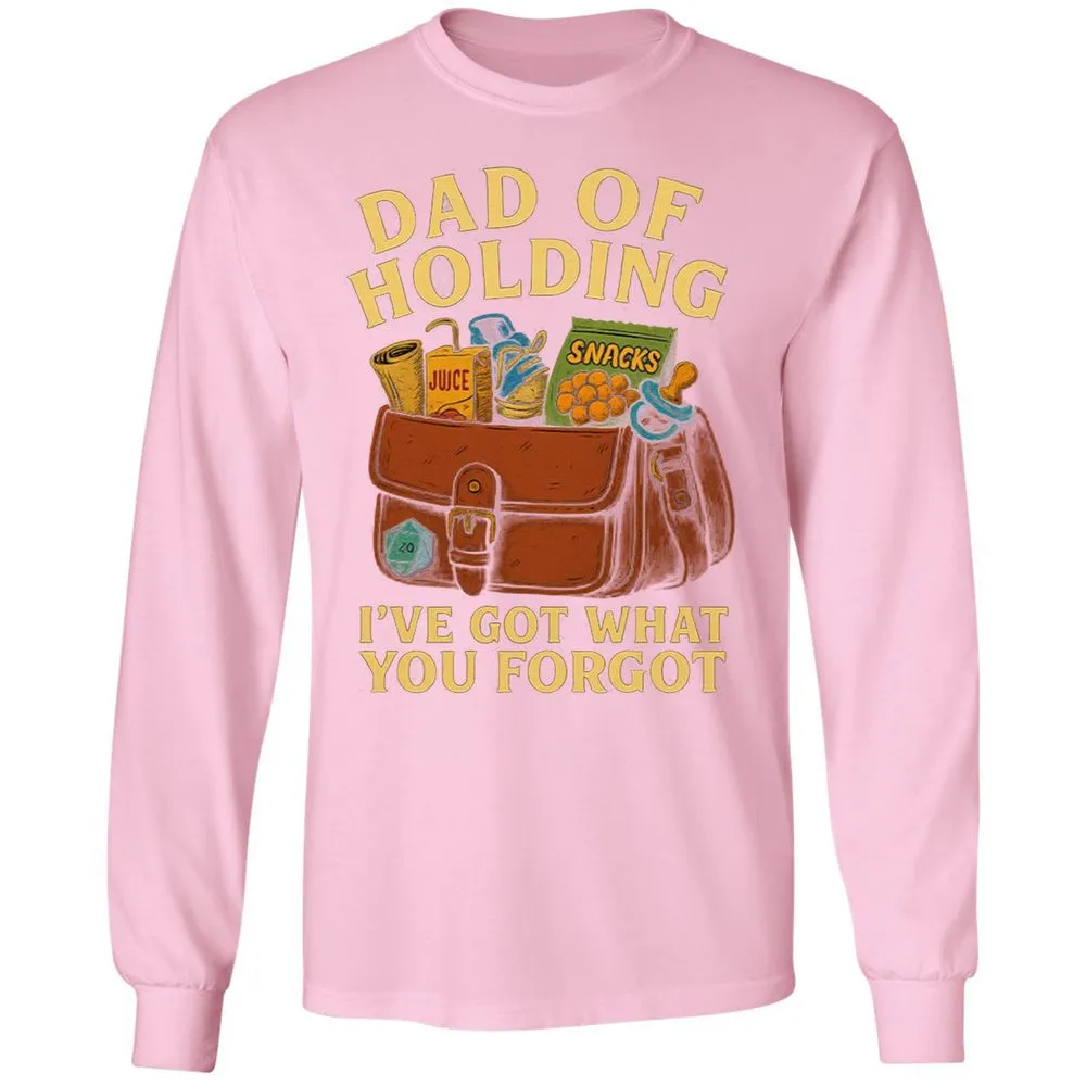 Dad Of Holding Long Sleeve T-Shirt - Light Pink - 3